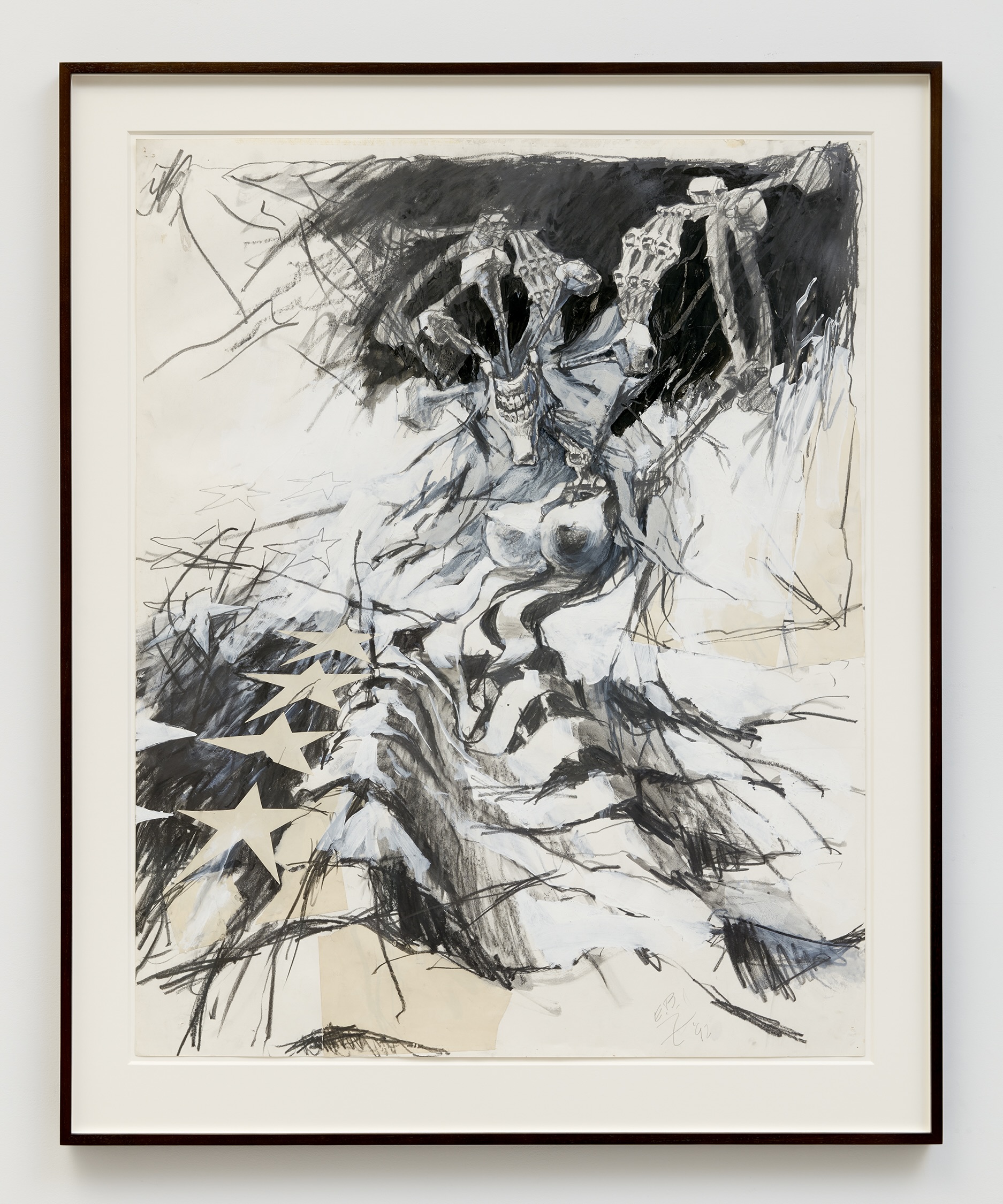 <i>Untitled (Study for Miss America)</i>, 1992. Graphite, paint and collage on paper 40 x 32 in (101.6 x 81.3 cm)